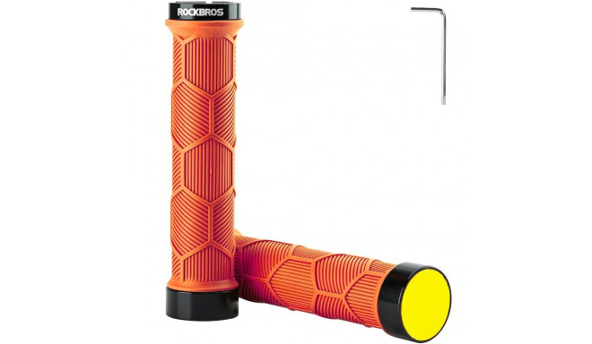 Rockbros Rockbros 40720007004 bicycle grips with reflector - orange