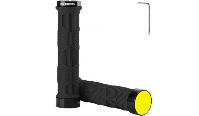 Rockbros Rockbros 40720007001 bicycle grips with reflector - black