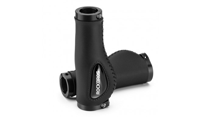 Rockbros Rockbros 40720001001 Bike Grips Leather - Black
