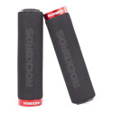 Rockbros Rockbros BT1001BKRD sponge bicycle handlebar grips - black and red
