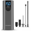 Rockbros Rockbros 42720001001 Electric Bike Pump with LED Display + USB-C - USB-A Cable - Black
