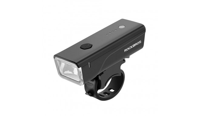 Rockbros Rockbros 24510003001 front bicycle light 260 lm + USB-C - USB-A cable - black