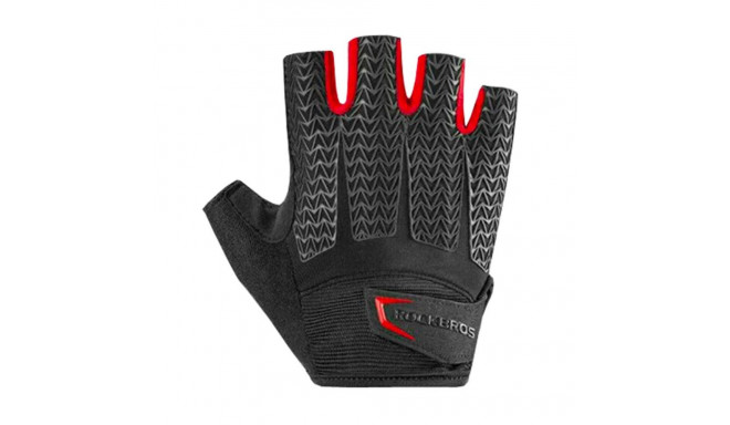 Rockbros Rockbros S169BR M cycling gloves with gel inserts - black and red