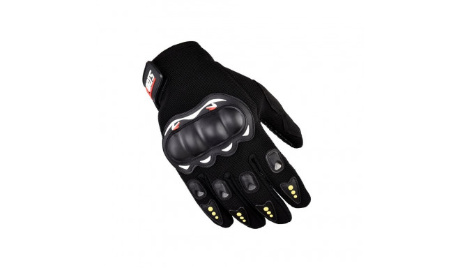 Hurtel Motorcycle phone gloves with knuckle protector black