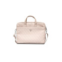 Guess Guess Saffiano 4G Triangle Logo bag for a 16'' laptop - pink