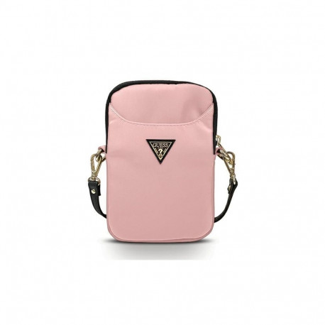 Guess Guess Handbag GUPBNTMLLP pink/pink Nylon Triangle Logo