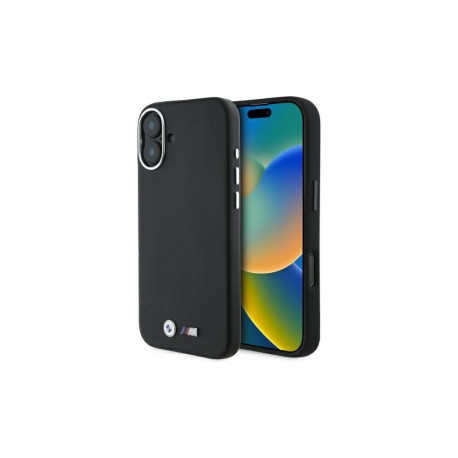 BMW BMW M Smooth Full Wrapped Metal MagSafe Case for iPhone 16 Plus - Black