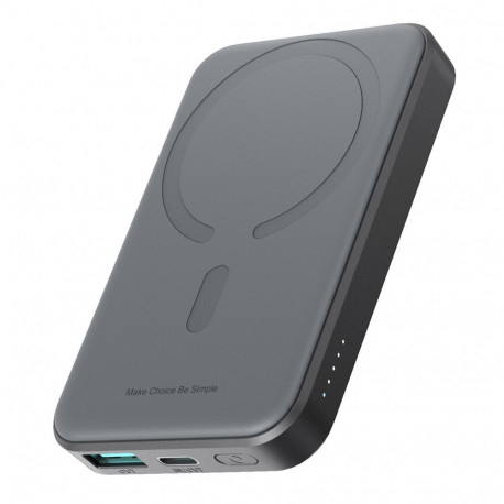 Joyroom Powerbank Joyroom JR-W020 Mini 5000mAh USB-A USB-C inductive 20W - black + USB-C / USB-C cab