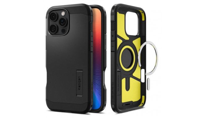 Spigen Spigen Tough Armor MagSafe Case with Stand for iPhone 16 Pro - Black