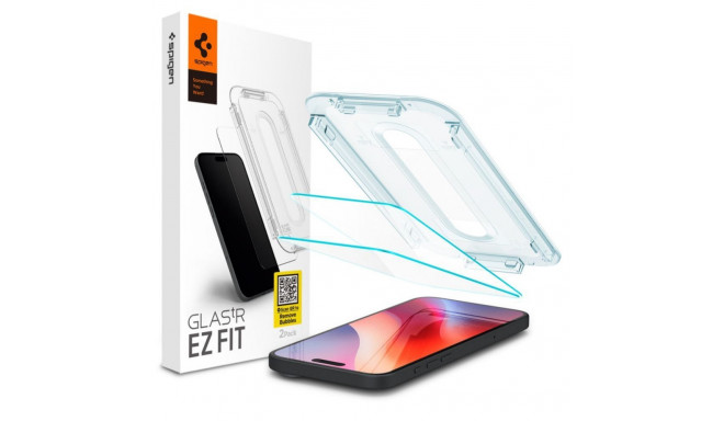 Spigen - Spigen Glas.tR EZ Fit Tempered Glass for iPhone 16 Pro / 17 / 17 Pro - 2 pcs.