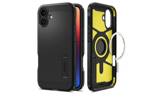 Spigen Spigen Tough Armor MagSafe case with stand for iPhone 16 - black