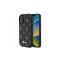 Guess Guess Peony Script MagSafe iPhone 16 Case - Black