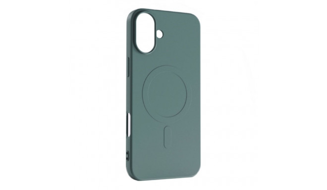 Hurtel Liquid Silicone Case MagSafe for iPhone 16 - dark green