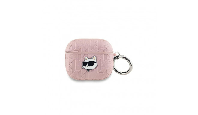 Karl Lagerfeld Karl Lagerfeld Monogram Choupette Head case for AirPods 3 - pink