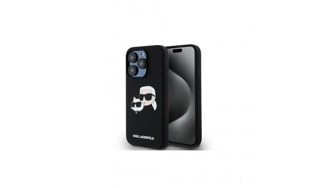 Karl Lagerfeld Karl Lagerfeld Silicone Karl&Choupette MagSafe case for iPhone 15 Pro - black