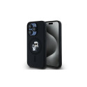 Karl Lagerfeld Karl Lagerfeld Silicone Karl&Choupette MagSafe case for iPhone 15 Pro - black