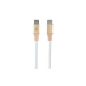 Guess Guess Ebossed Logo USB-C / USB-C Cable 1.5m Fast Charging - Gold