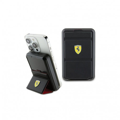 Ferrari Powerbank Ferrari Metal Logo MagSafe induction 15W 10000 mAh with stand function - black
