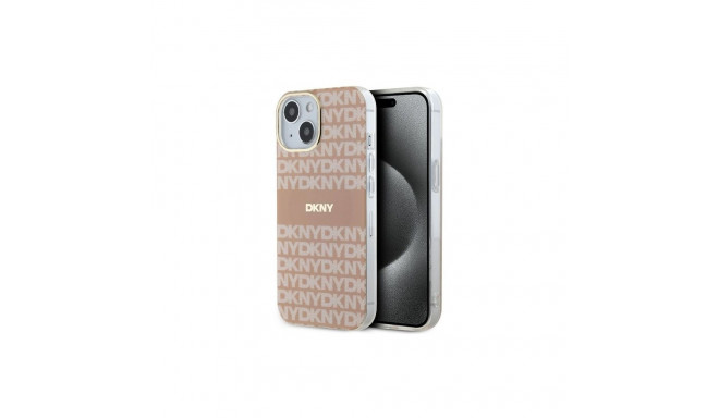 DKNY DKNY IML Mono & Stripe MagSafe case for iPhone 15 / 14 / 13 - pink