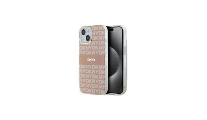 DKNY DKNY IML Mono & Stripe MagSafe case for iPhone 15 / 14 / 13 - pink