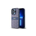 DKNY DKNY Leather Mono Stripe & Metal Logo case for iPhone 15 Pro - blue
