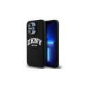DKNY DKNY Liquid Silicone White Printed Logo MagSafe iPhone 15 Pro Case - Black