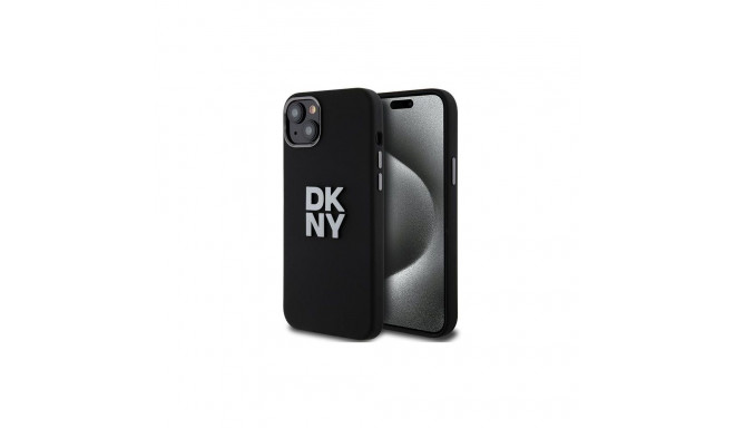 DKNY DKNY Liquid Silicone Metal Logo iPhone 15/14/13 Case - Black