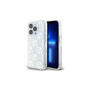 DKNY DKNY Liquid Glitter Multilogo case for iPhone 15 Pro - white