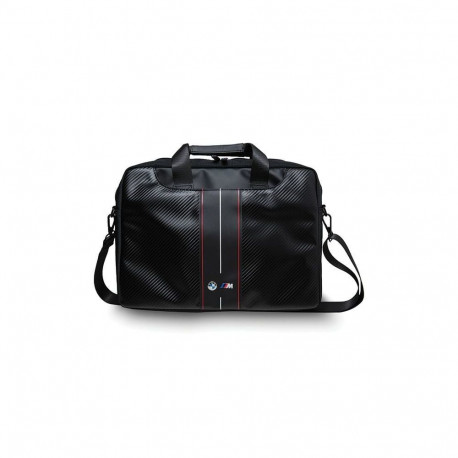 BMW BMW Carbon & Red Stripes bag for a 16" laptop - black
