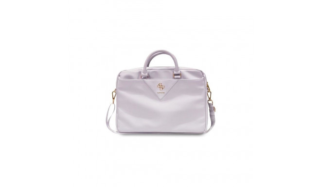Guess Guess Triangle 4G bag for a 16" laptop - purple