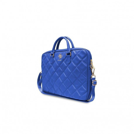 Guess Guess Quilted 4G bag for a 16" laptop - blue