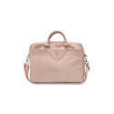 Guess Guess Triangle 4G bag for a 16" laptop - pink