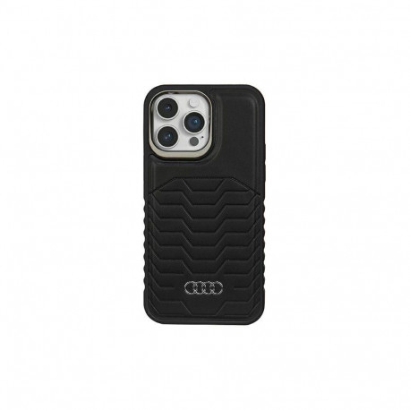 Audi Audi Synthetic Leather case with MagSafe for iPhone 15 Pro Max - black