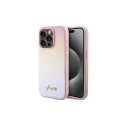 Guess Guess GUHCP15XPSAIRSP iPhone 15 Pro Max 6.7" pink/pink hardcase Saffiano Iridescent Script