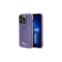 Guess Guess Sequin Script Metal case for iPhone 14 Pro Max - purple