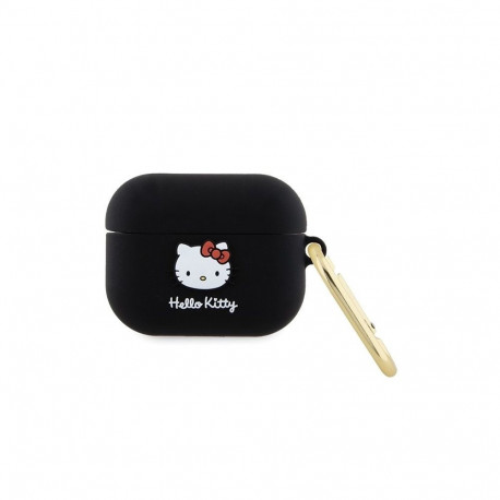 Hello Kitty Hello Kitty Silicone 3D Kitty Head case for AirPods Pro - black