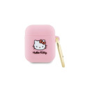 Hello Kitty Hello Kitty Silicone 3D Kitty Head case for AirPods 1/2 - pink