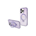 Guess Guess Ring Stand Script Glitter MagSafe case for iPhone 15 Pro - purple