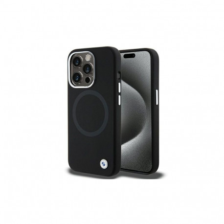 BMW BMW Signature Liquid Silicone MagSafe case for iPhone 15 Pro - black
