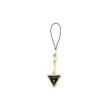 Guess Guess case pendant GUCPMTDCK Phone Strap Triangle Diamond Charm with Rhinestones