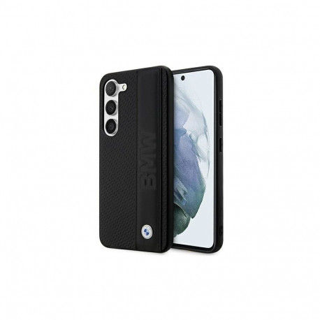 BMW Case BMW BMHCS23M22RDPK S23+ S916 black/black hardcase Leather Textured & Stripe