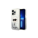 Karl Lagerfeld Karl Lagerfeld Glitter Karl's Head case for iPhone 14 Pro Max - silver