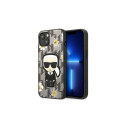 Karl Lagerfeld Karl Lagerfeld Flower Ikonik Karl case for iPhone 13 mini - gray