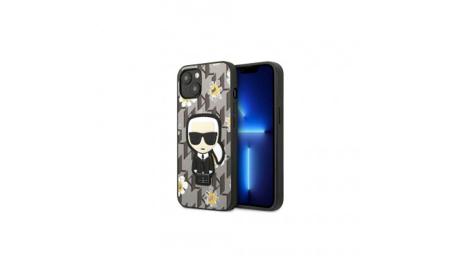 Karl Lagerfeld Karl Lagerfeld KLHCP13MPMNFIK1 iPhone 13 6.1" grey/grey Flower Ikonik Karl