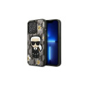 Karl Lagerfeld Karl Lagerfeld Flower Ikonik Karl case for iPhone 13 Pro / iPhone 13 - gray