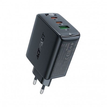 Acefast Acefast fast charger GaN (2xUSB-C / USB-A) PPS / PD / QC4+ 65W black (A41)