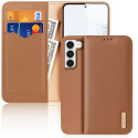 Dux Ducis Dux Ducis Hivo case Samsung Galaxy S23+ flip cover wallet stand RFID blocking brown