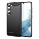 Hurtel Carbon Case case for Samsung Galaxy S23+ flexible silicone carbon cover black