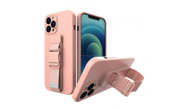 Hurtel Rope Case Silicone Lanyard Cover Purse Lanyard Strap For Samsung Galaxy A33 5G Pink