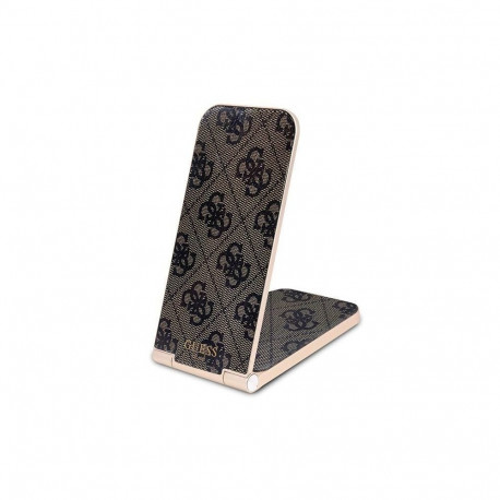 Guess Guess 4G Pattern MagSafe foldable 2in1 15W inductive charger - brown